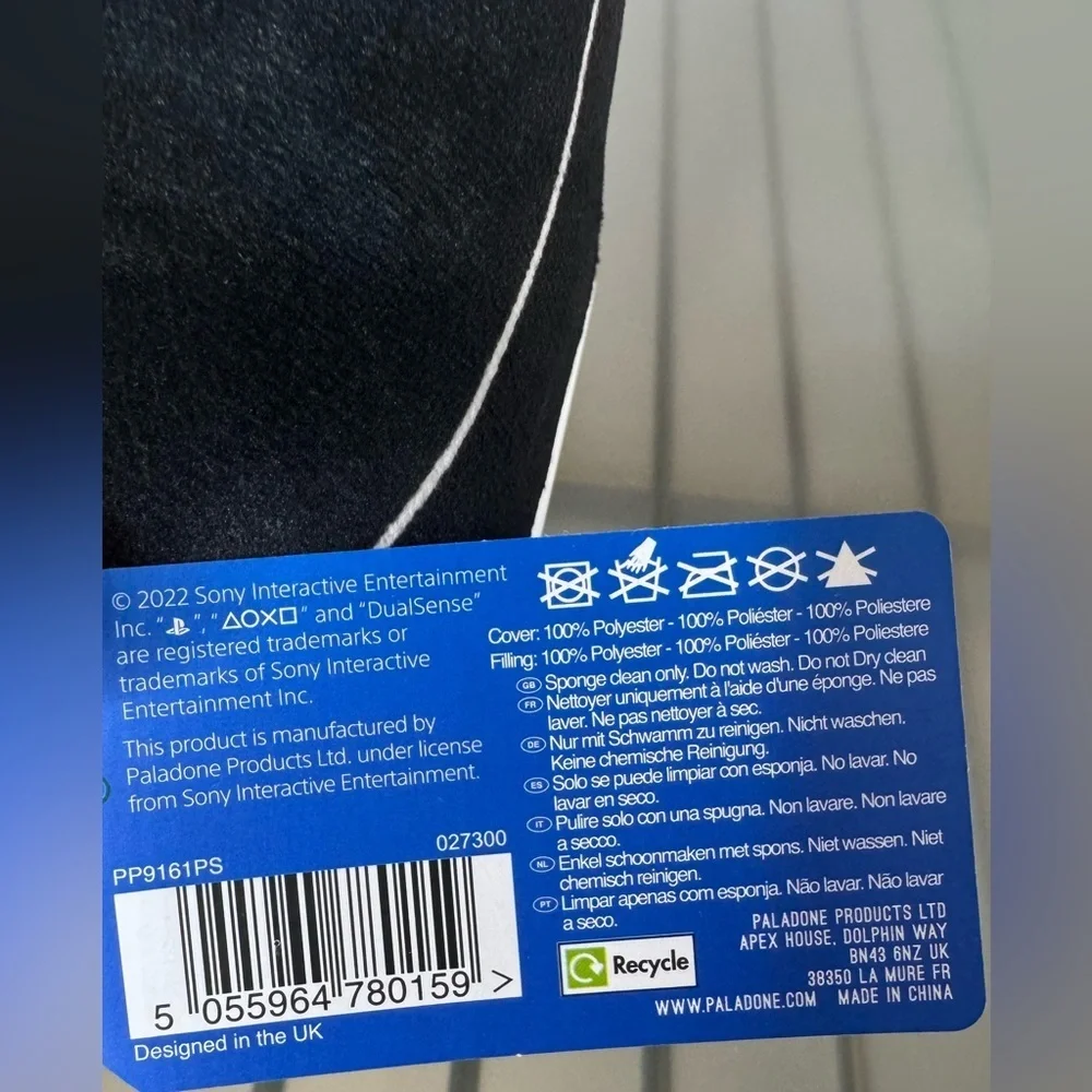 Sony PlayStation black Controller shaped Pillow cushion
